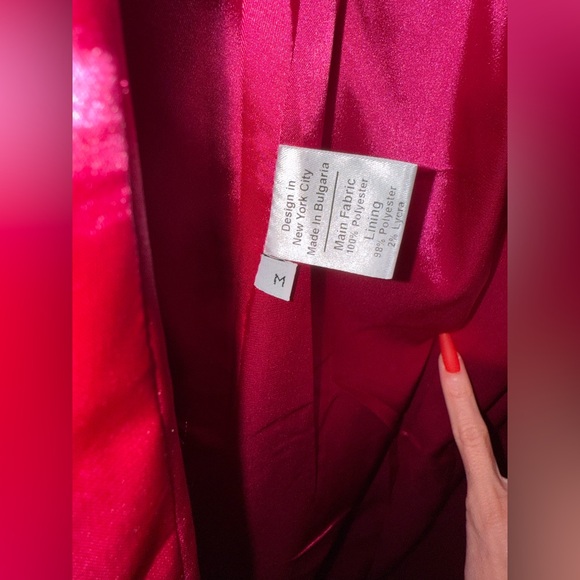 ANDREEVA Raspberry Marlyn Coat NWT ~ Size M - Picture 8 of 9